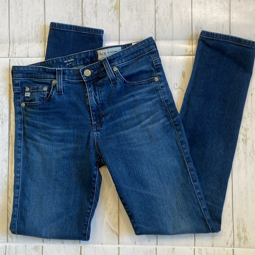 Adriano Goldschmed AG-ED The Prima Cigarette Leg dark wash denim size 27R